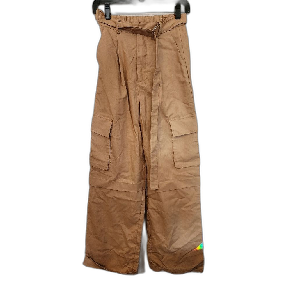 Linen Blend Cargo Pants - Women’s XS